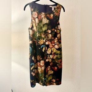 Forever 21 Contemporary Navy Flower Dress Size L
